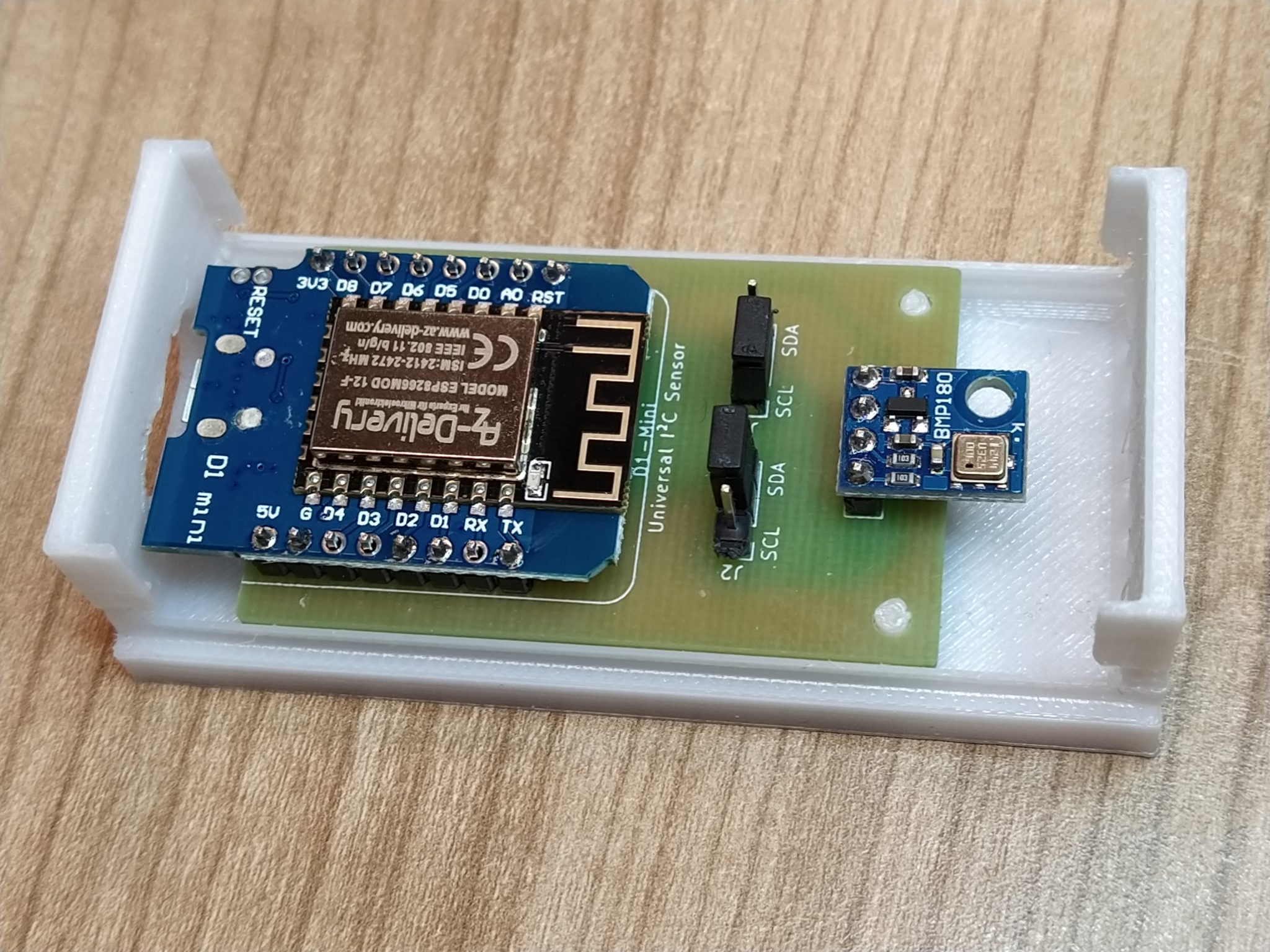 Universal Tasmota Sensor Gehäuse und Platine Weidlinger 3DDruck